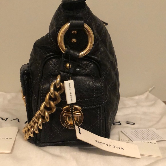 Marc Jacobs Vintage Black Quilted Leather Handbag - Picture 2 of 7